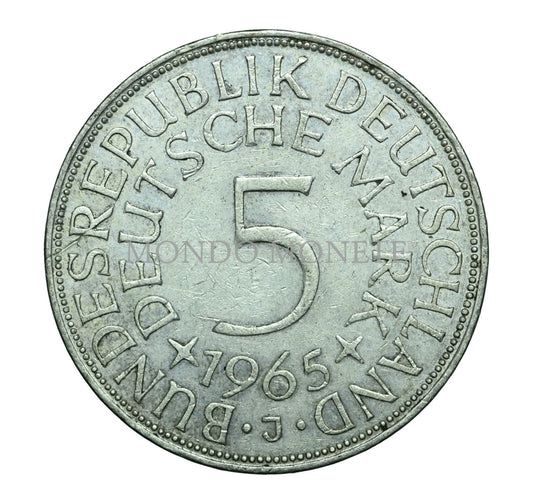 Germania 5 Mark 1965 J Monete Da Collezione