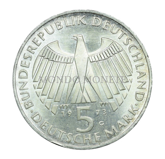 Germania 5 Mark 1973 G Monete Da Collezione