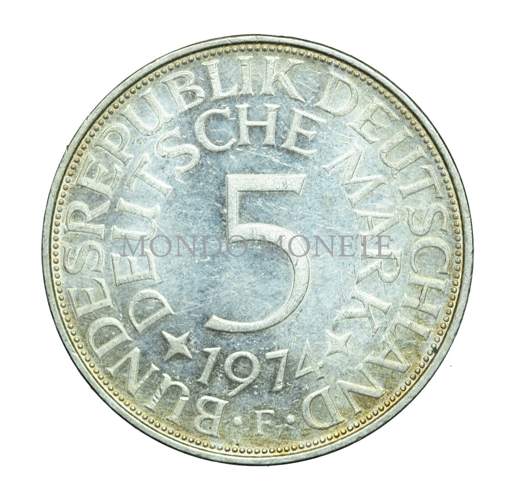 Germania 5 Mark 1974 F Monete Da Collezione