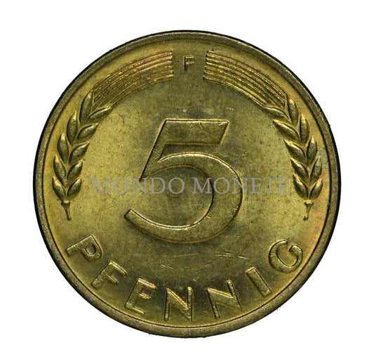 Germania 5 Pfennig 1950 F Monete Da Collezione