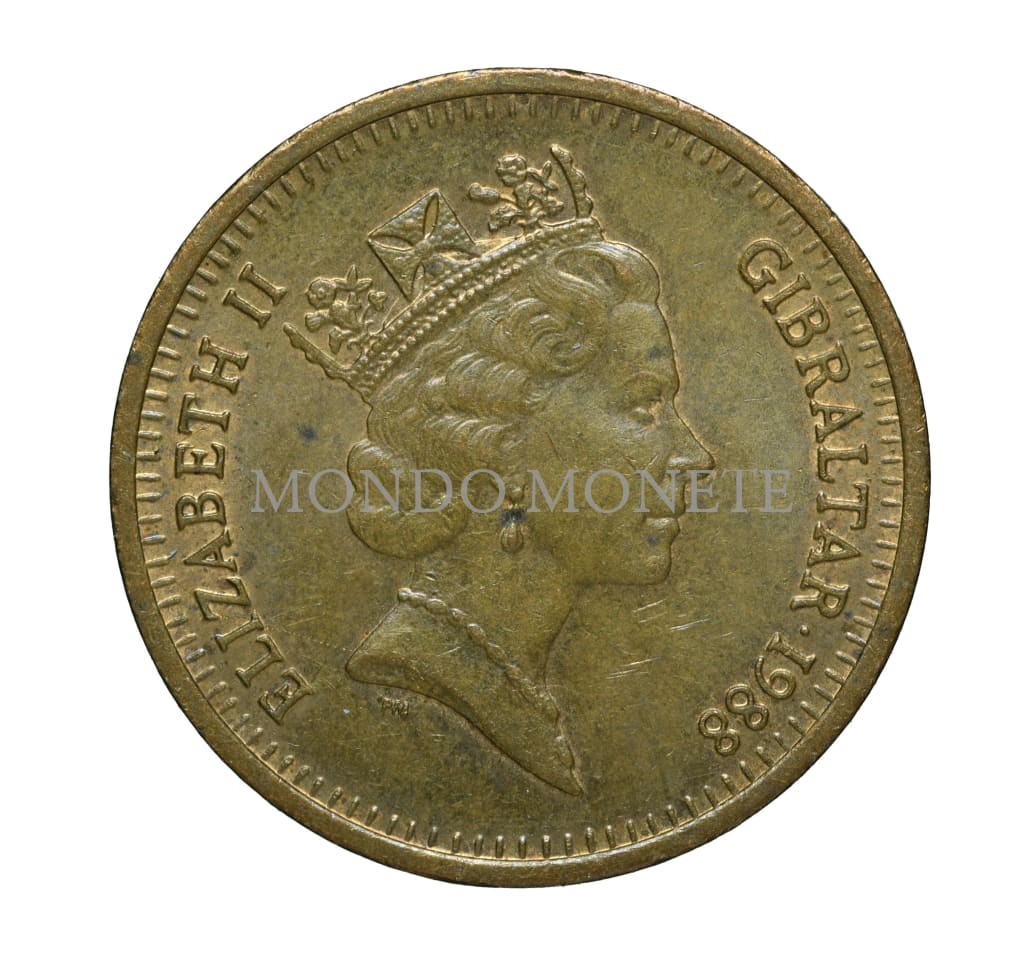 Gibraltar 2 Pence 1988 Ac Monete Da Collezione