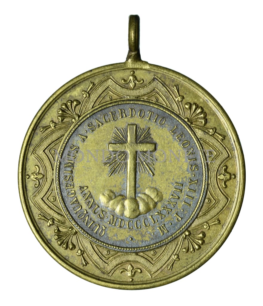 Giubileo Sacerdotale 1887 Medaglie E Gettoni