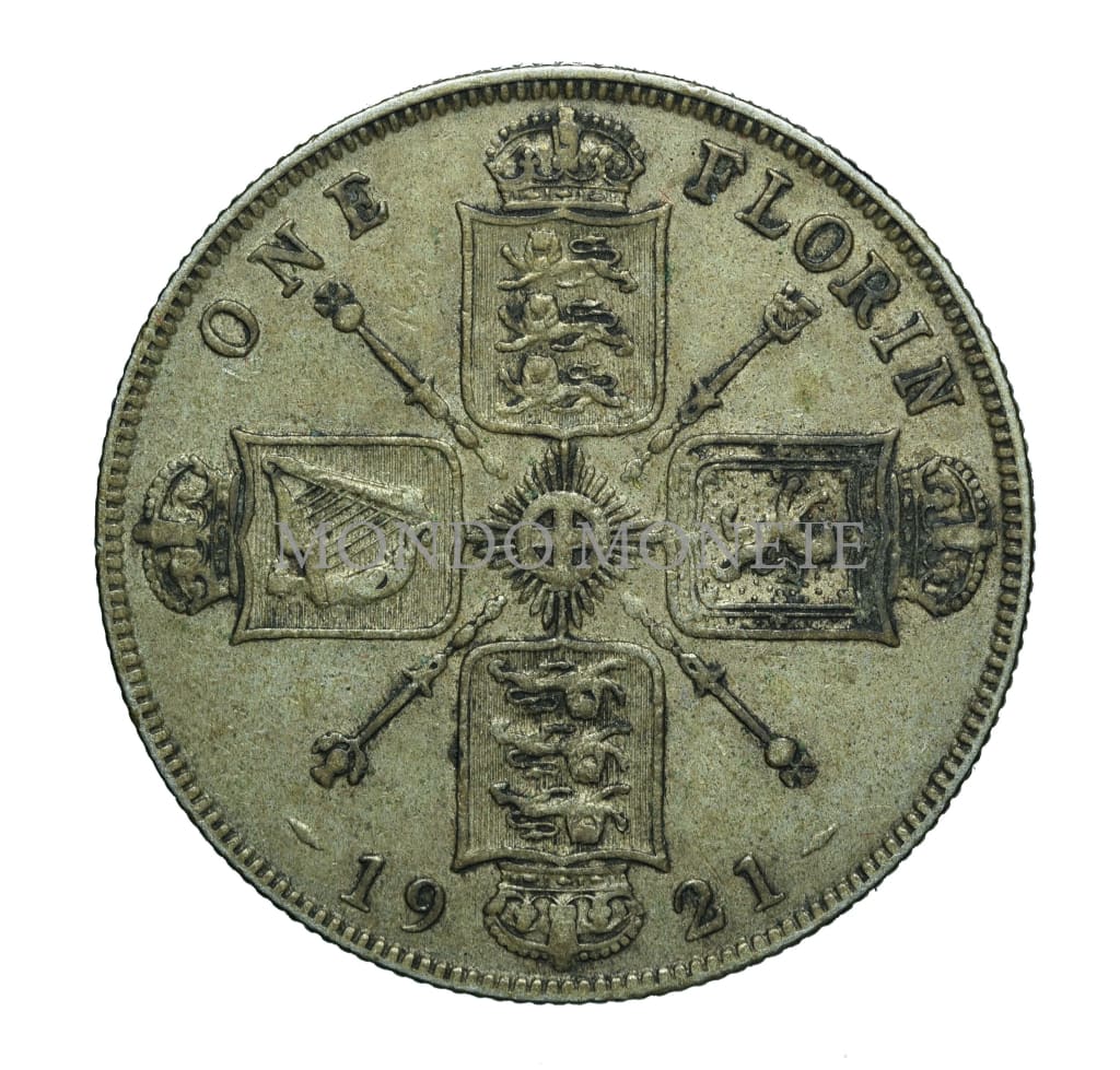 Great Britain One Florin 1921 Monete Da Collezione