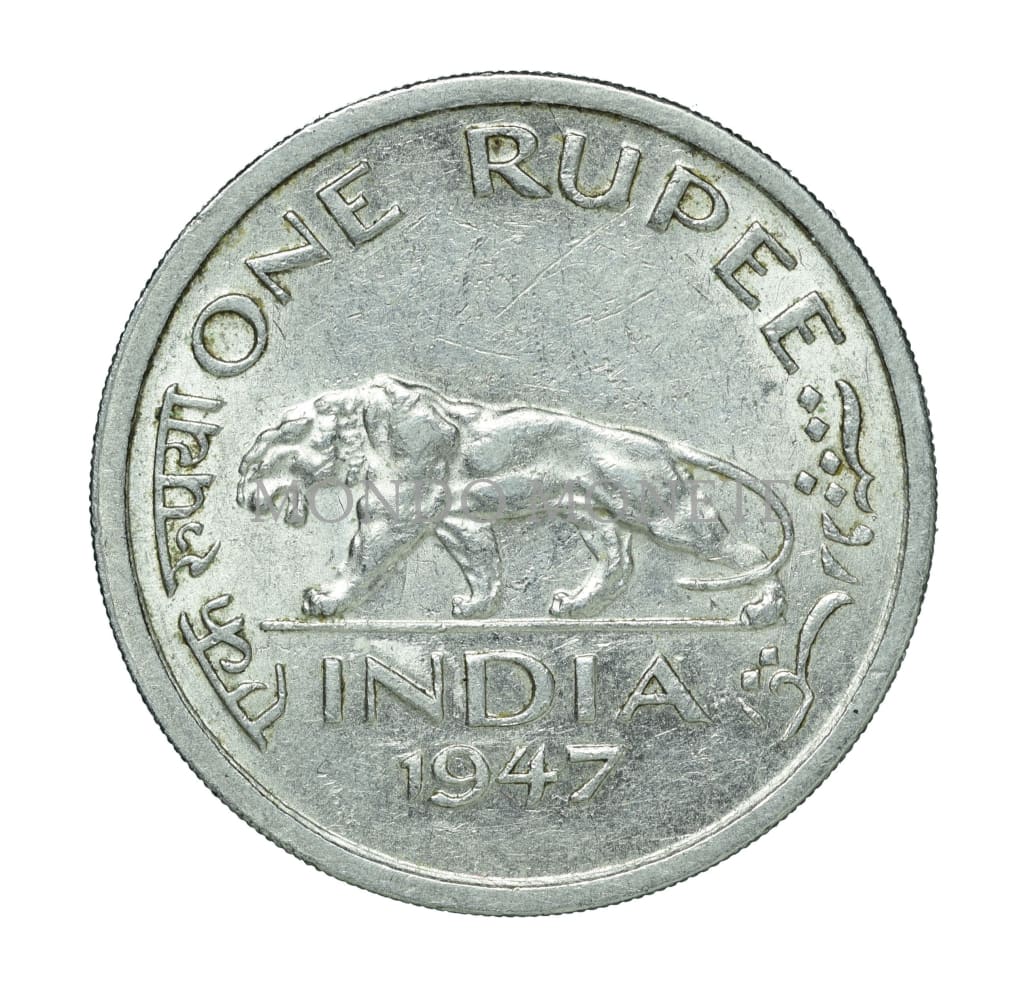 India One Rupee 1947 Monete Da Collezione