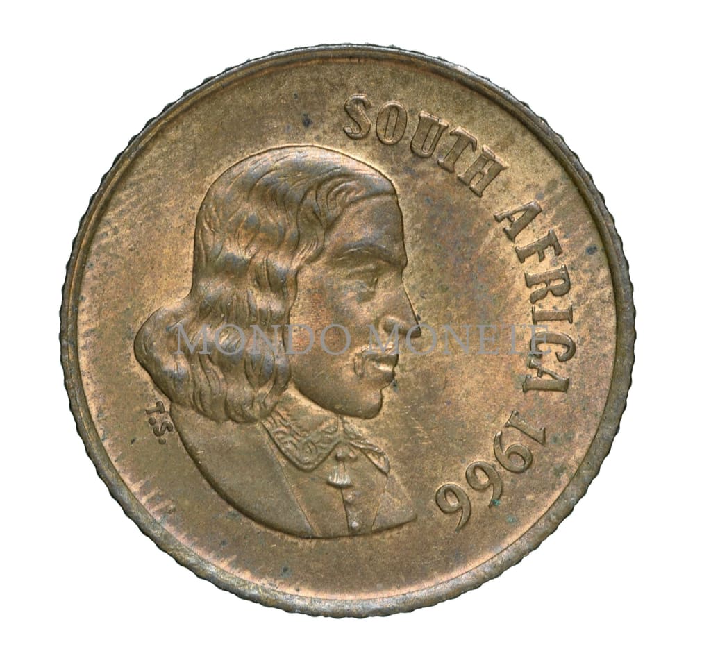 Jan Van Riebeeck South Africa 1 Cent 1966 Monete Da Collezione