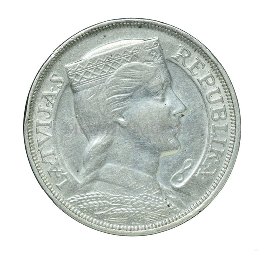 Latvia 5 Lati 1929 Monete Da Collezione