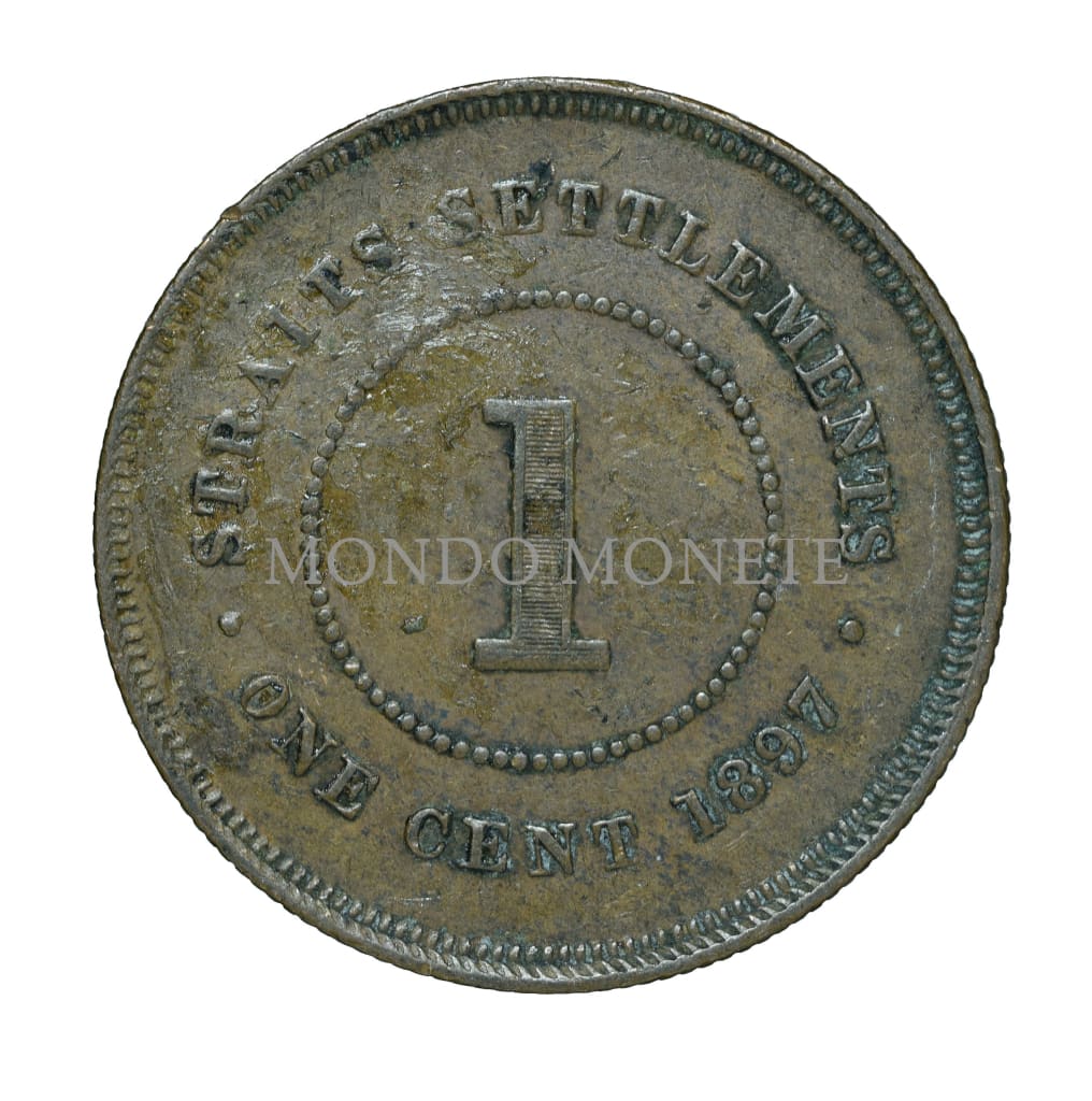 Malaysia Straits Settlements 1 One Cent 1897 Monete Da Collezione