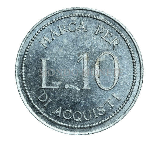 Marca Per L. 10 Di Acqvisti Medaglie E Gettoni