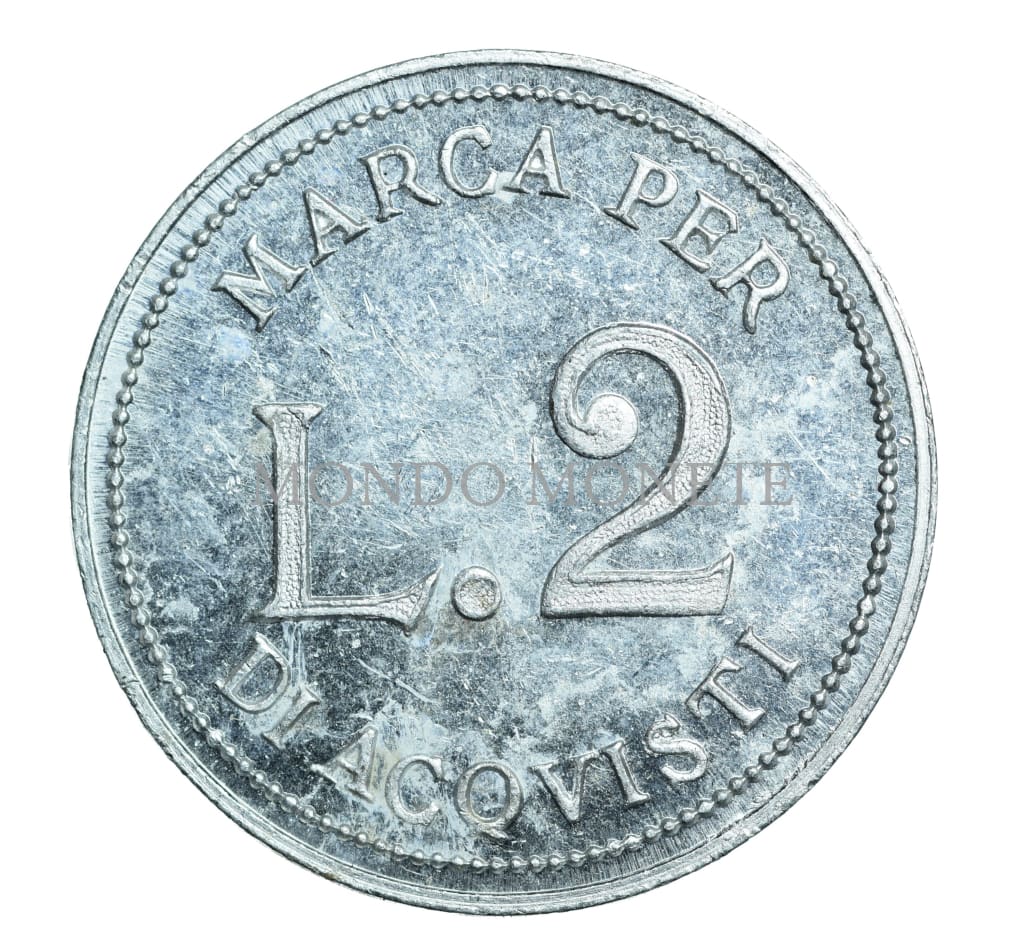 Marca Per L. 2 Di Acqvisti Medaglie E Gettoni