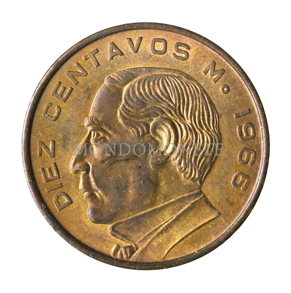 Mexico Diez Centavos 1966 Monete Da Collezione