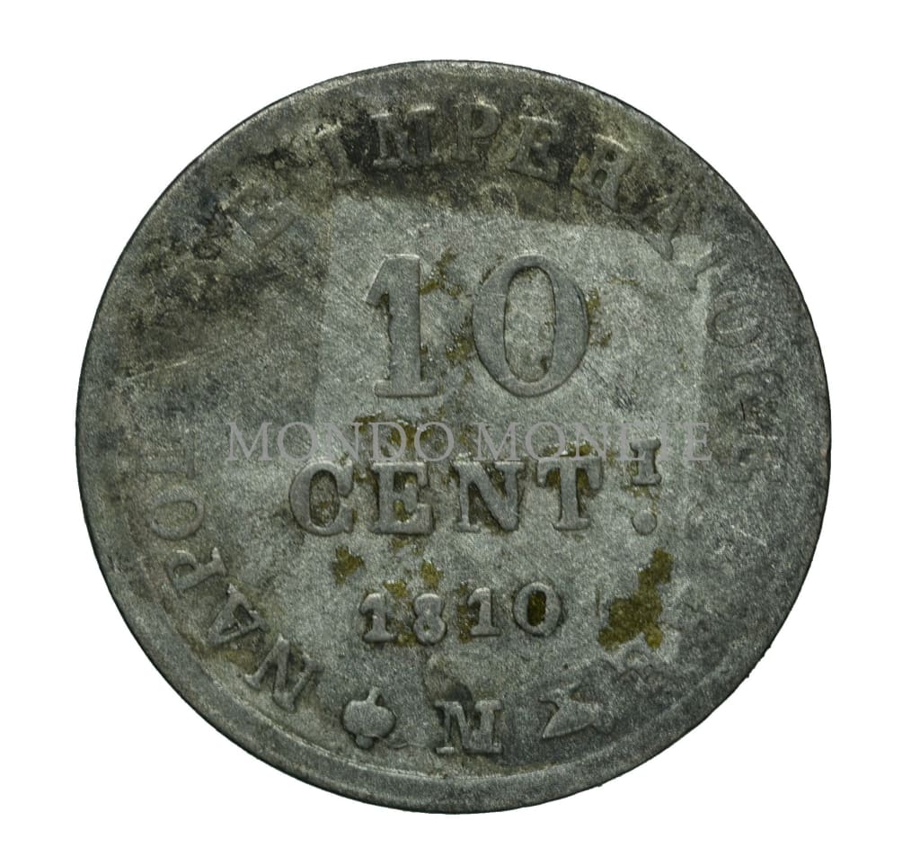 Napoleon I 10 Centesimi 1810 M Monete Da Collezione