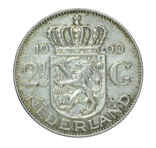 Netherlands 2 - 1/2 Gulden 1960 Monete Da Collezione