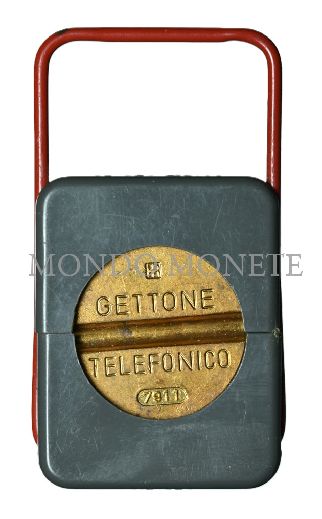 Portachiavi Con 1 Gettoni Telefonico Medaglie E Gettoni