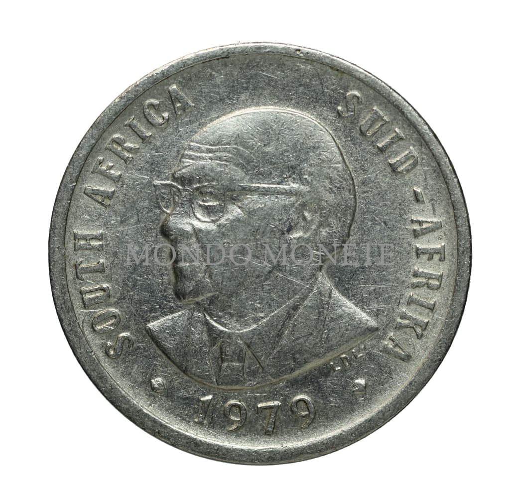 President Diederichs South Africa 10 Cent 1979 Monete Da Collezione