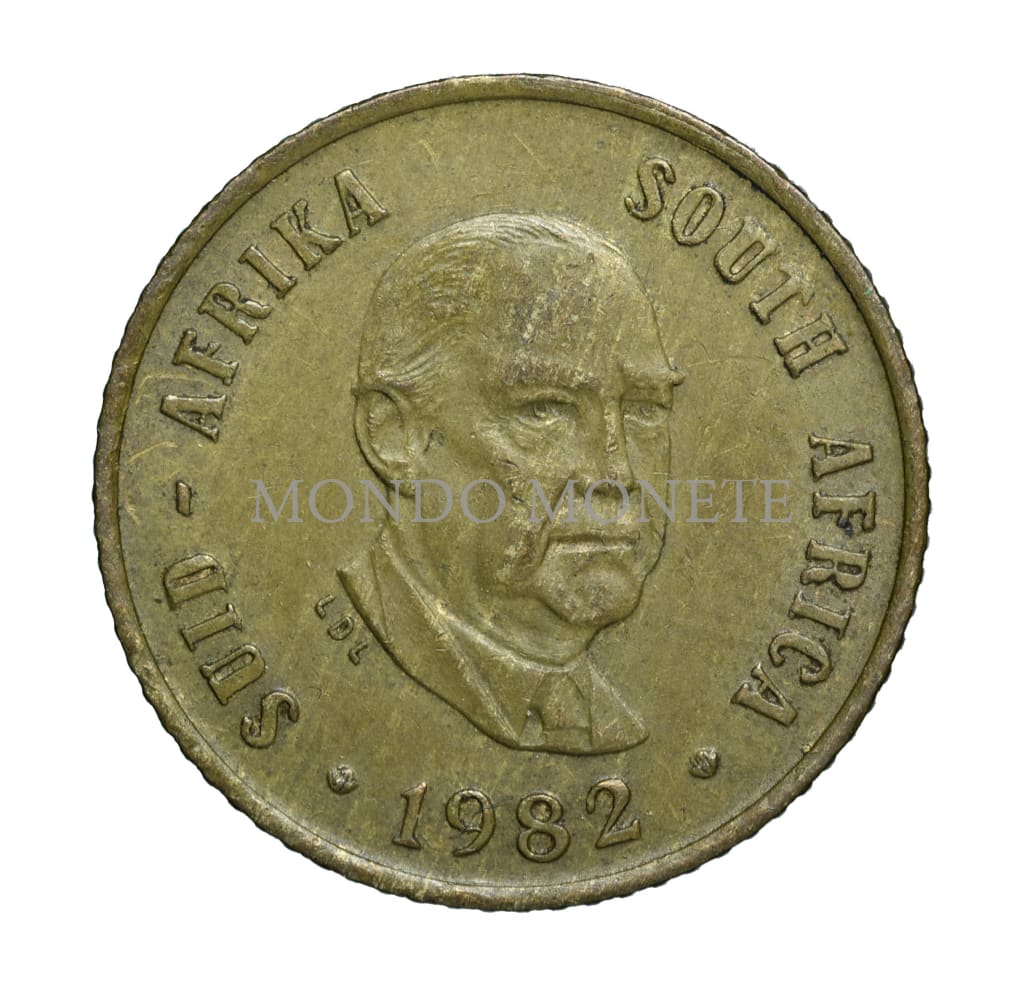 President Vorster 1 Cent 1982 Monete Da Collezione