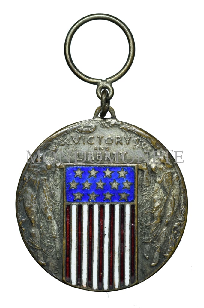 Rara - Usa A. E. F. For The World’s Freedom 1917-18 Victory An Liberty Medaglie E Gettoni