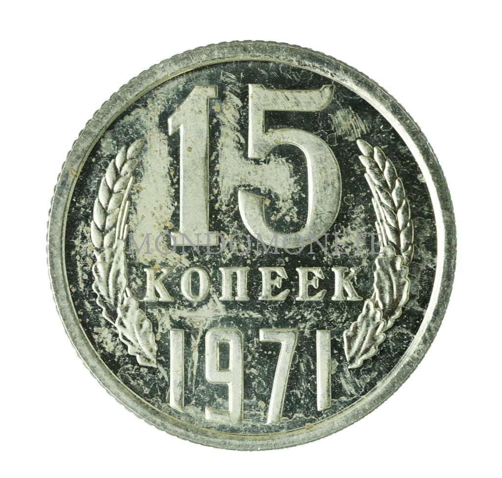 Russia 15 Kopeks 1971 Monete Da Collezione