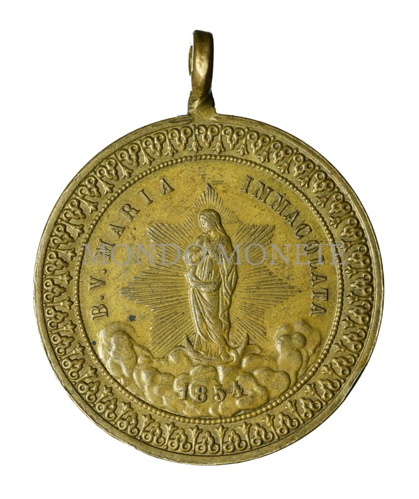 S. Luigi Gonzaga - B. V. Maria Immacolata 1854 Medaglie E Gettoni