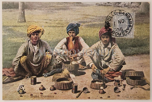 Snake Charmers - Clifton & Co Bombay Cartoline