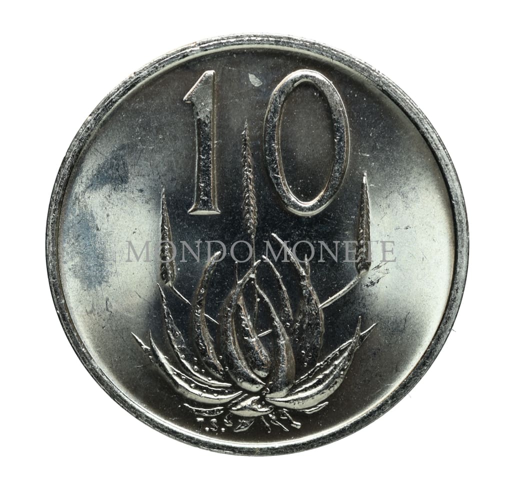 South Africa 10 Cent 1974 Monete Da Collezione