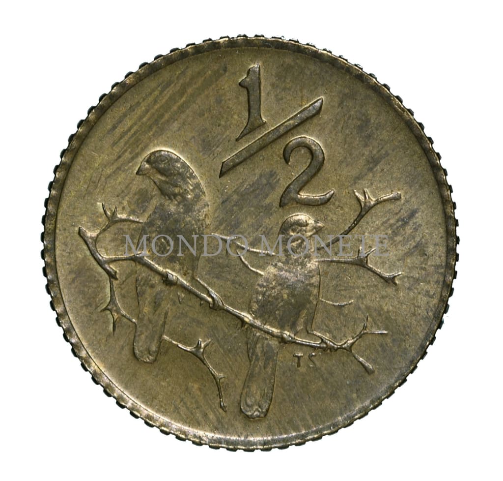 South Africa 1/2 Cent 1977 Monete Da Collezione