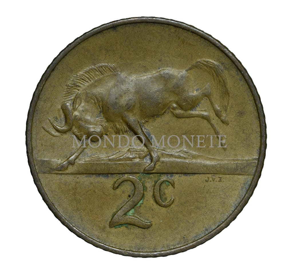 South Africa 2 Cents 1965 Monete Da Collezione