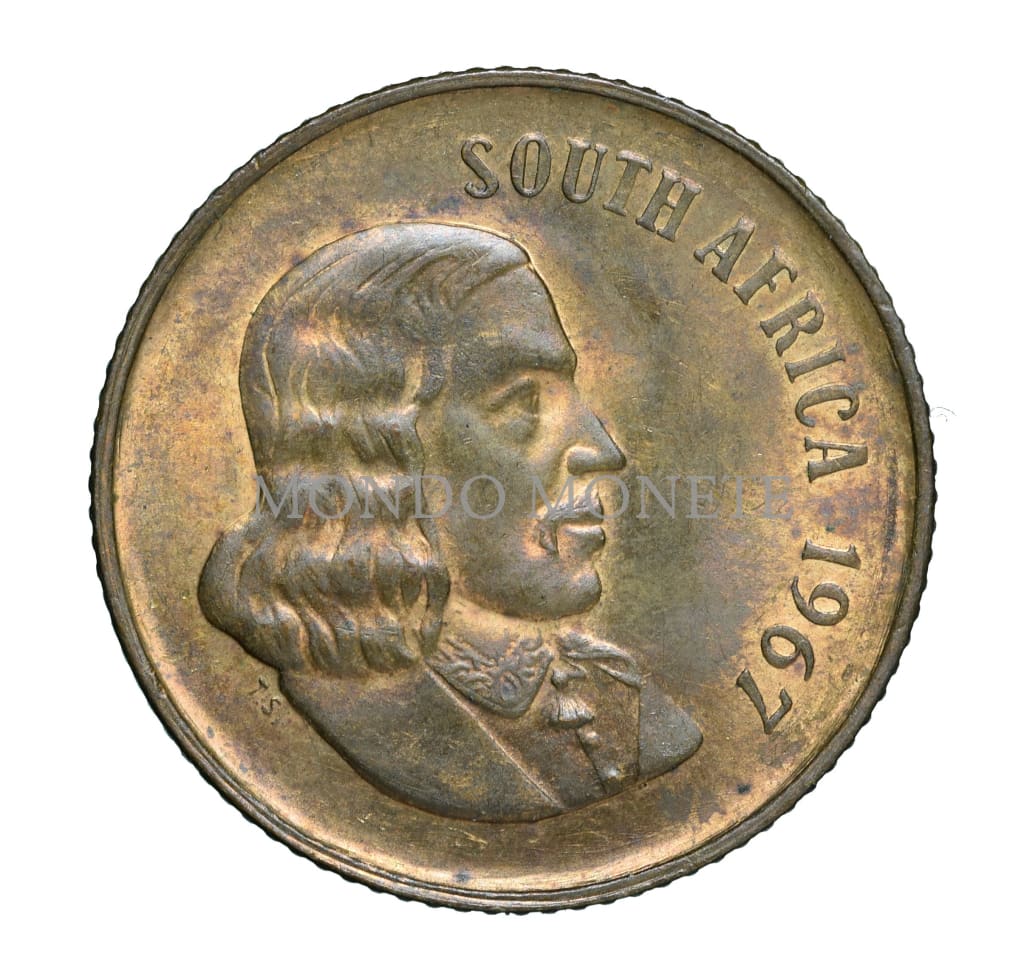 South Africa 2 Cents 1967 Monete Da Collezione