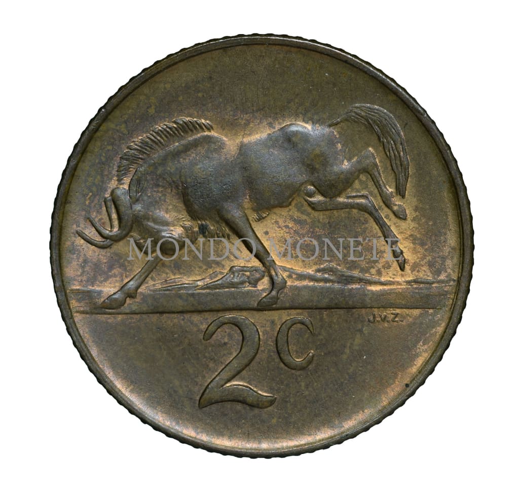 South Africa 2 Cents 1968 Monete Da Collezione