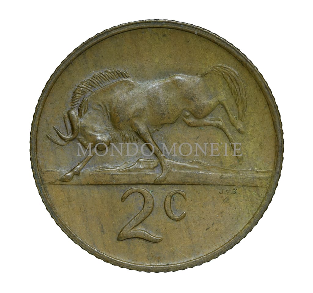 South Africa 2 Cents 1969 Monete Da Collezione