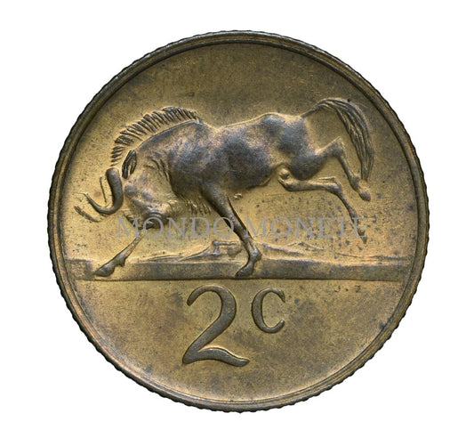 South Africa 2 Cents 1970 Monete Da Collezione