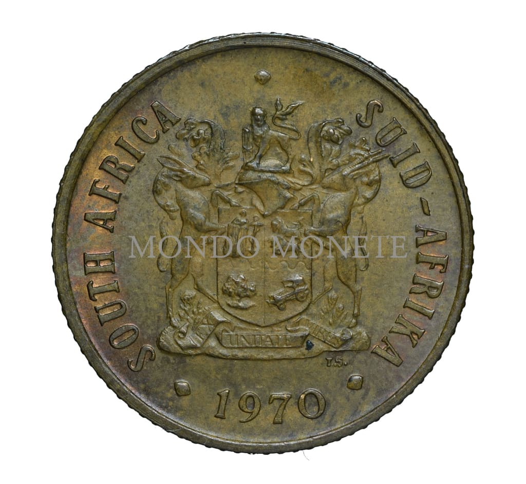 South Africa 2 Cents 1970 Monete Da Collezione