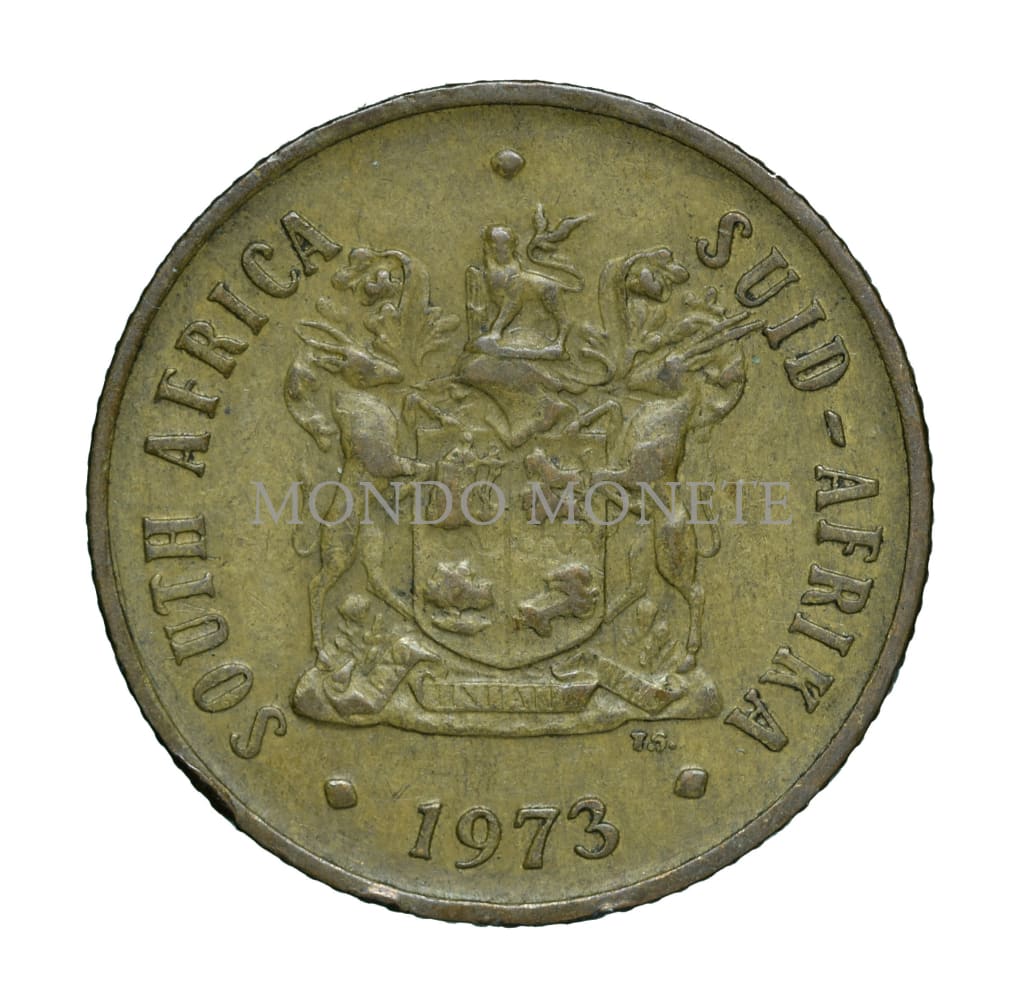 South Africa 2 Cents 1973 Monete Da Collezione