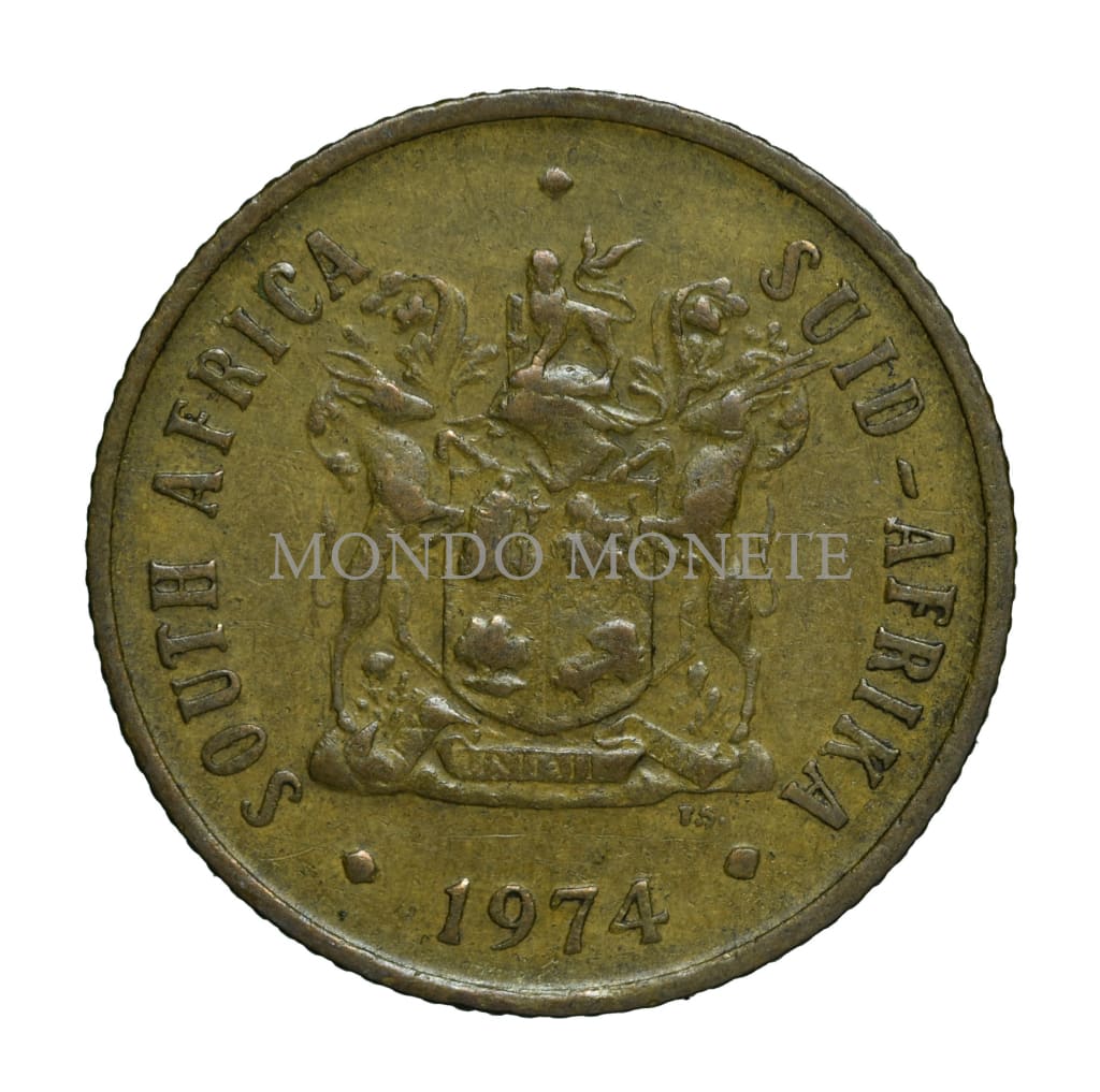 South Africa 2 Cents 1974 Monete Da Collezione