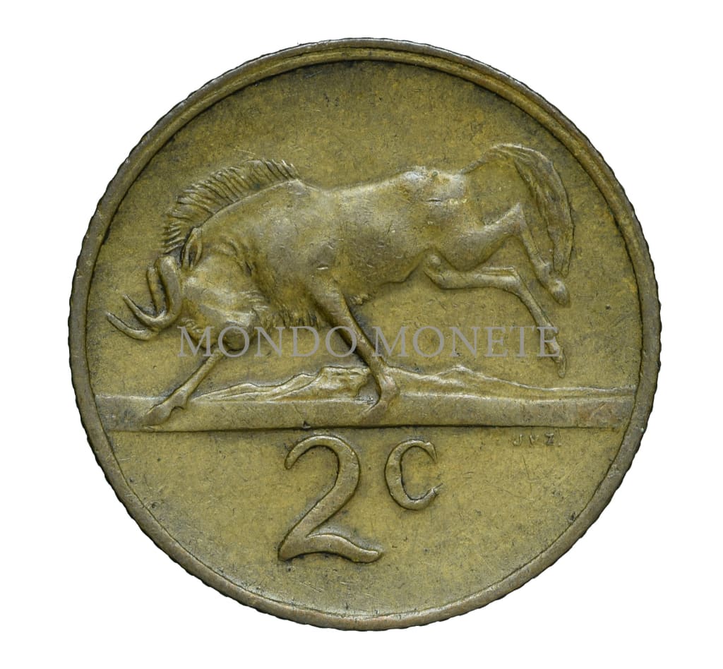 South Africa 2 Cents 1974 Monete Da Collezione