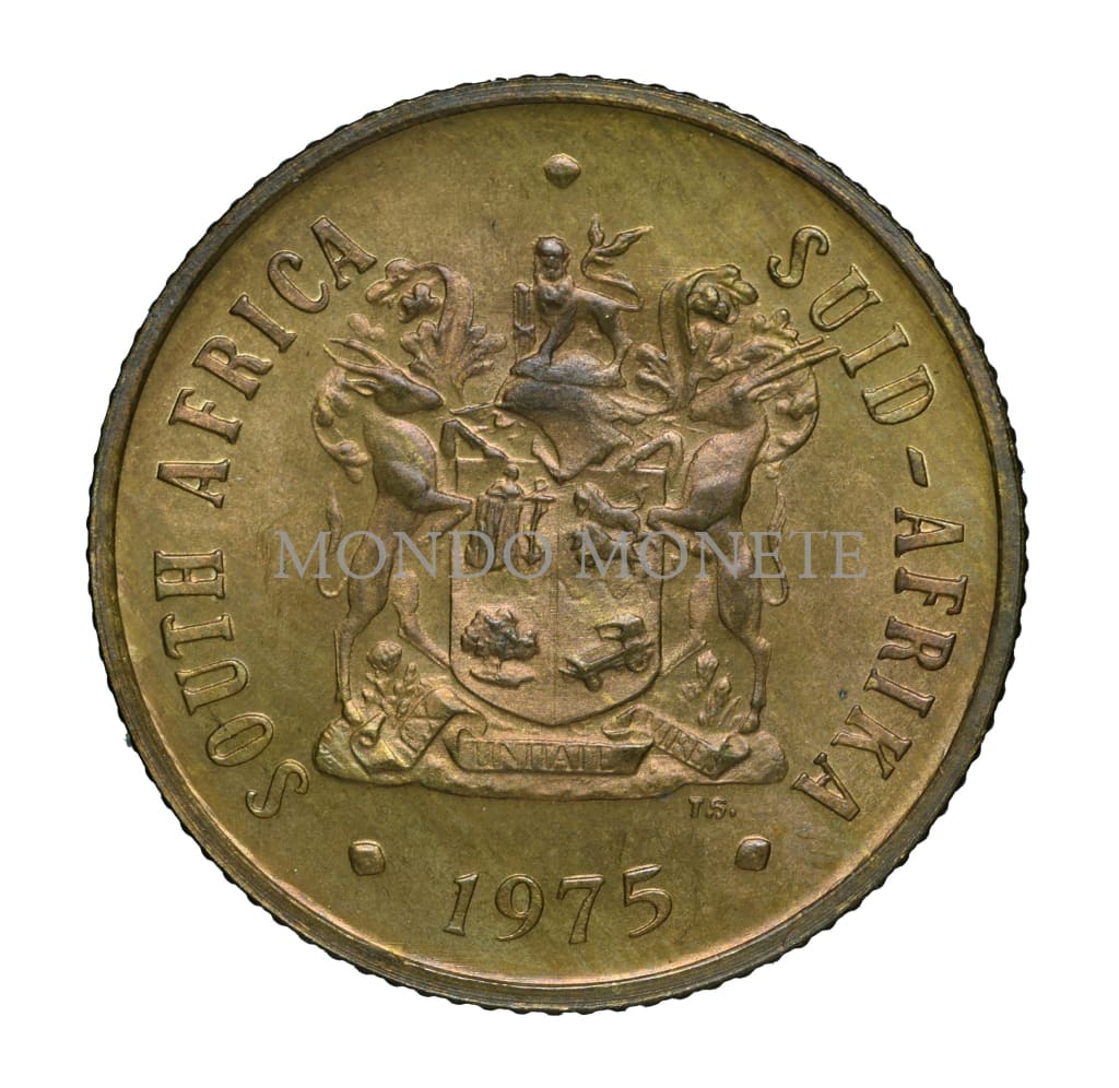 South Africa 2 Cents 1975 Monete Da Collezione