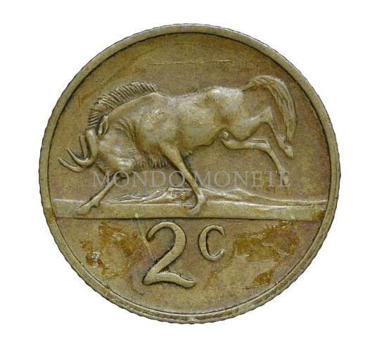 South Africa 2 Cents 1975 Monete Da Collezione