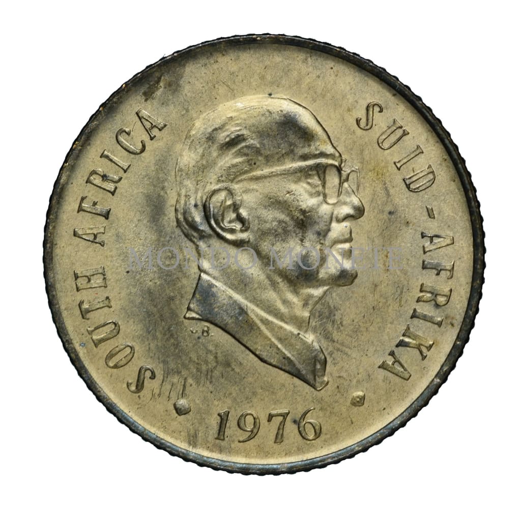 South Africa 2 Cents 1976 Monete Da Collezione