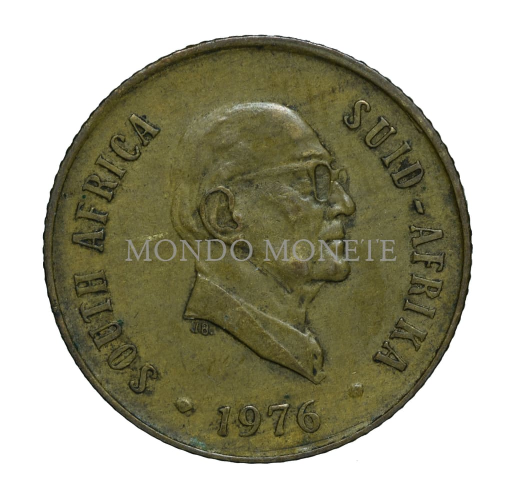 South Africa 2 Cents 1976 Monete Da Collezione