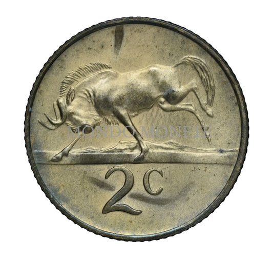 South Africa 2 Cents 1976 Monete Da Collezione