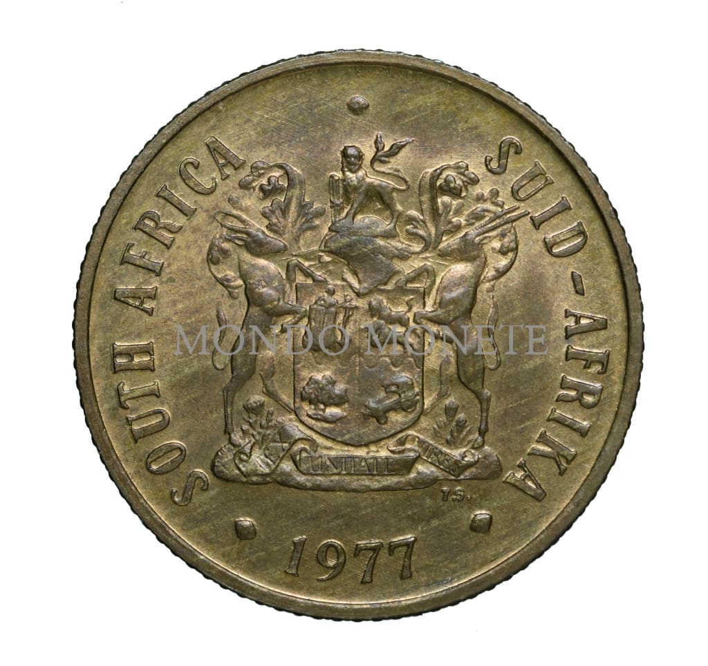 South Africa 2 Cents 1977 Monete Da Collezione