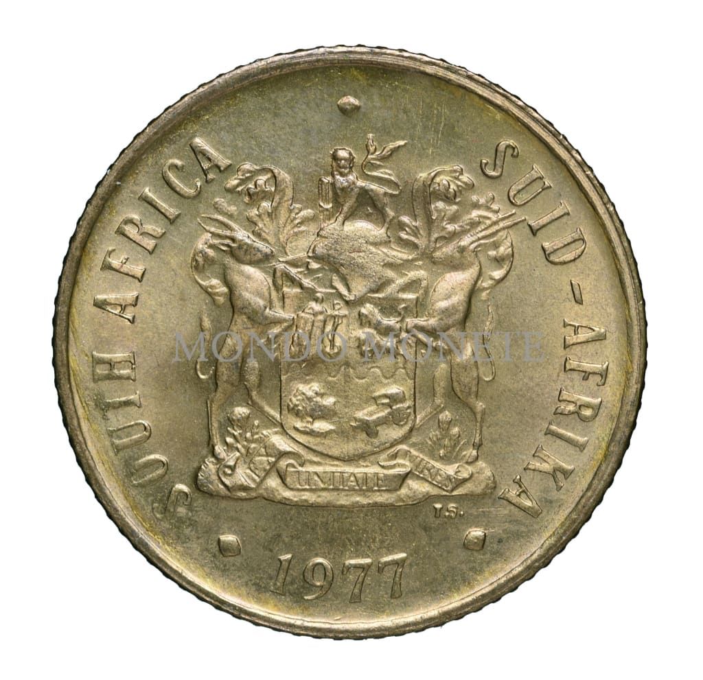 South Africa 2 Cents 1977 Monete Da Collezione