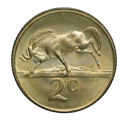 South Africa 2 Cents 1978 Monete Da Collezione