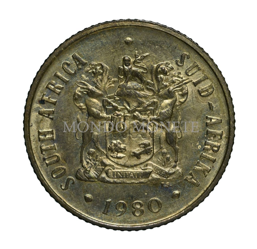 South Africa 2 Cents 1980 Monete Da Collezione