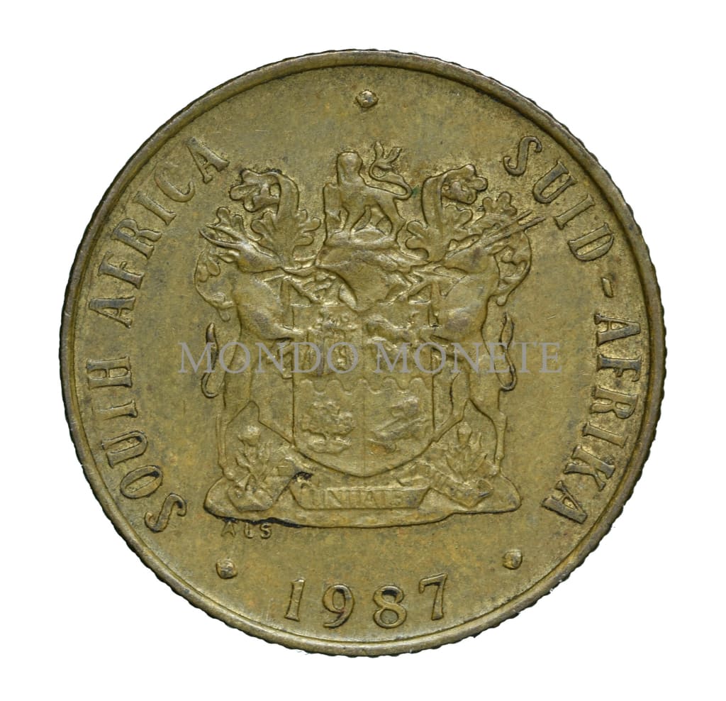 South Africa 2 Cents 1987 Monete Da Collezione