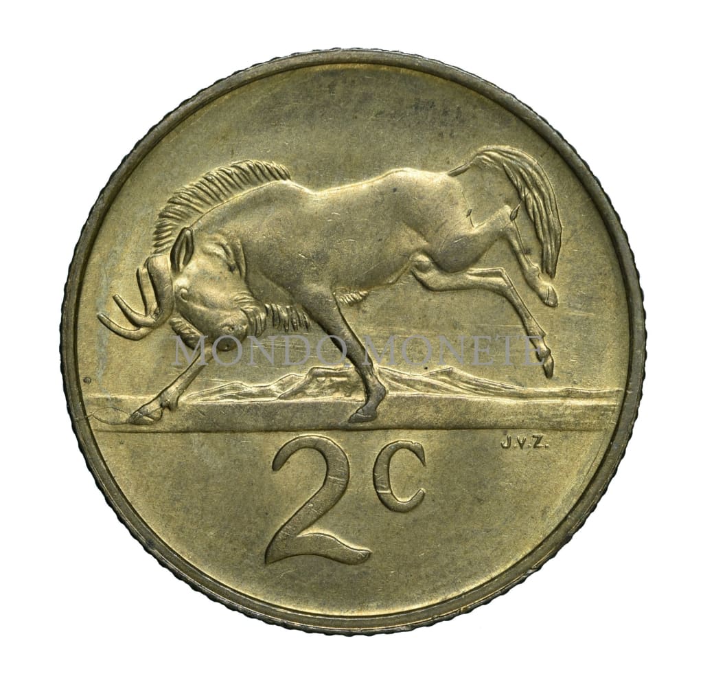 South Africa 2 Cents 1989 Monete Da Collezione