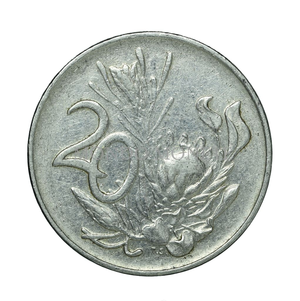 South Africa 20 Cents 1974 Monete Da Collezione