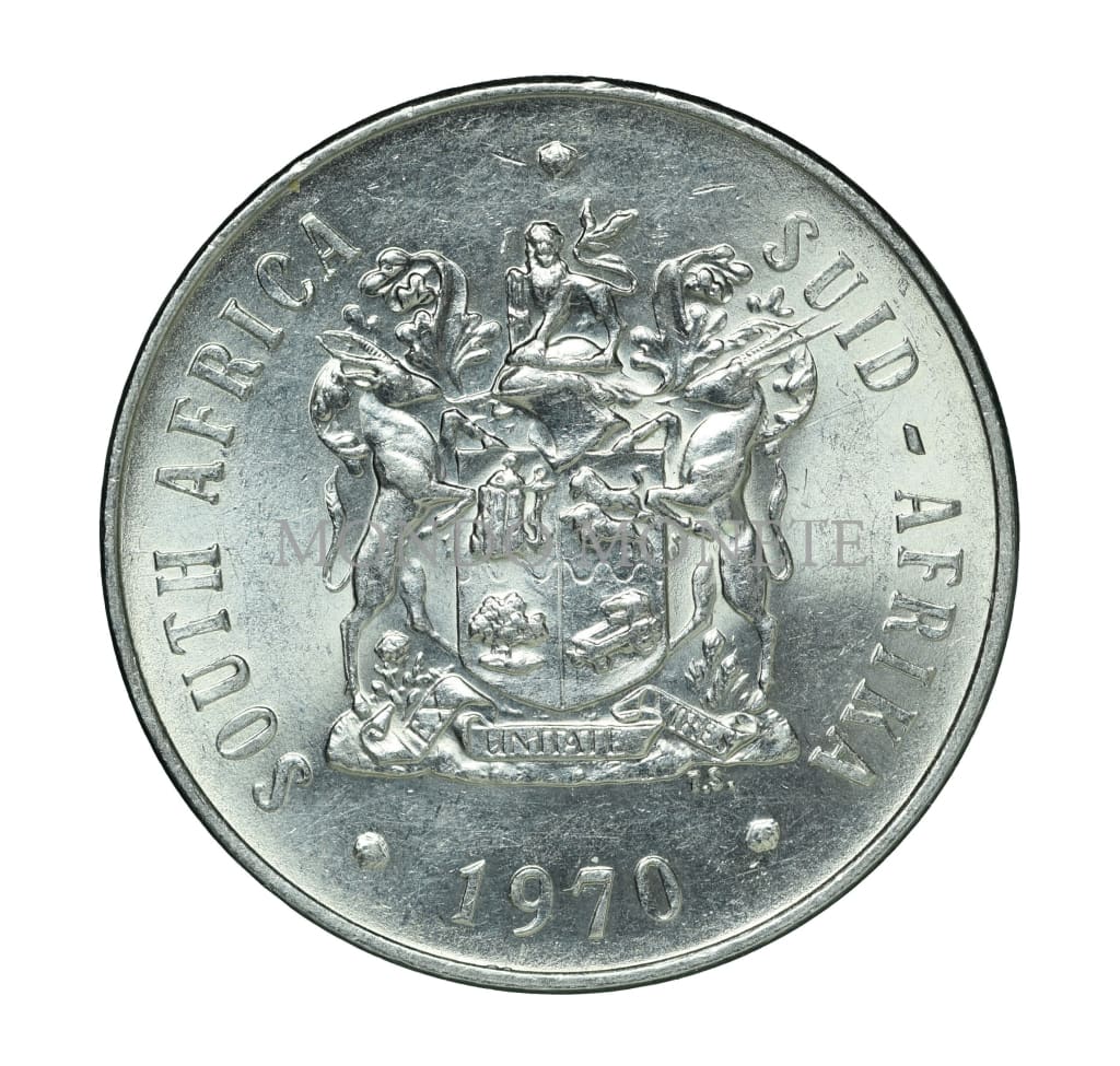 South Africa 50 Cents 1970 Monete Da Collezione