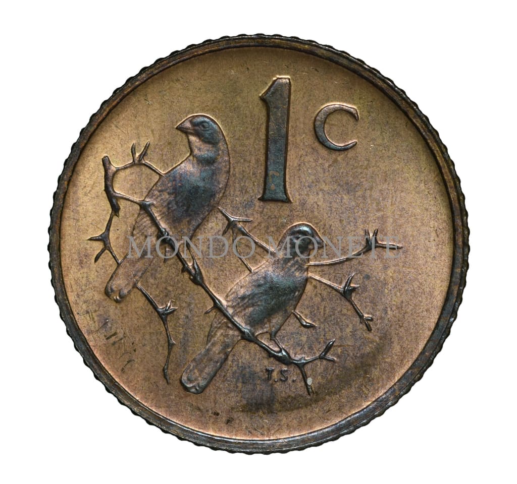 Suid Africa 1 Cent 1975 Monete Da Collezione