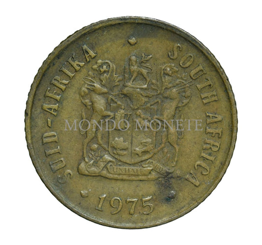 Suid Africa 1 Cent 1975 Monete Da Collezione