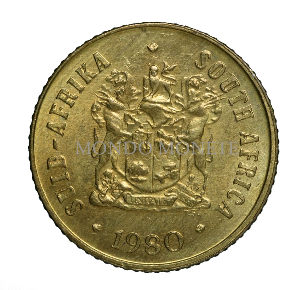 Suid Afrika 1 Cent 1980 Monete Da Collezione